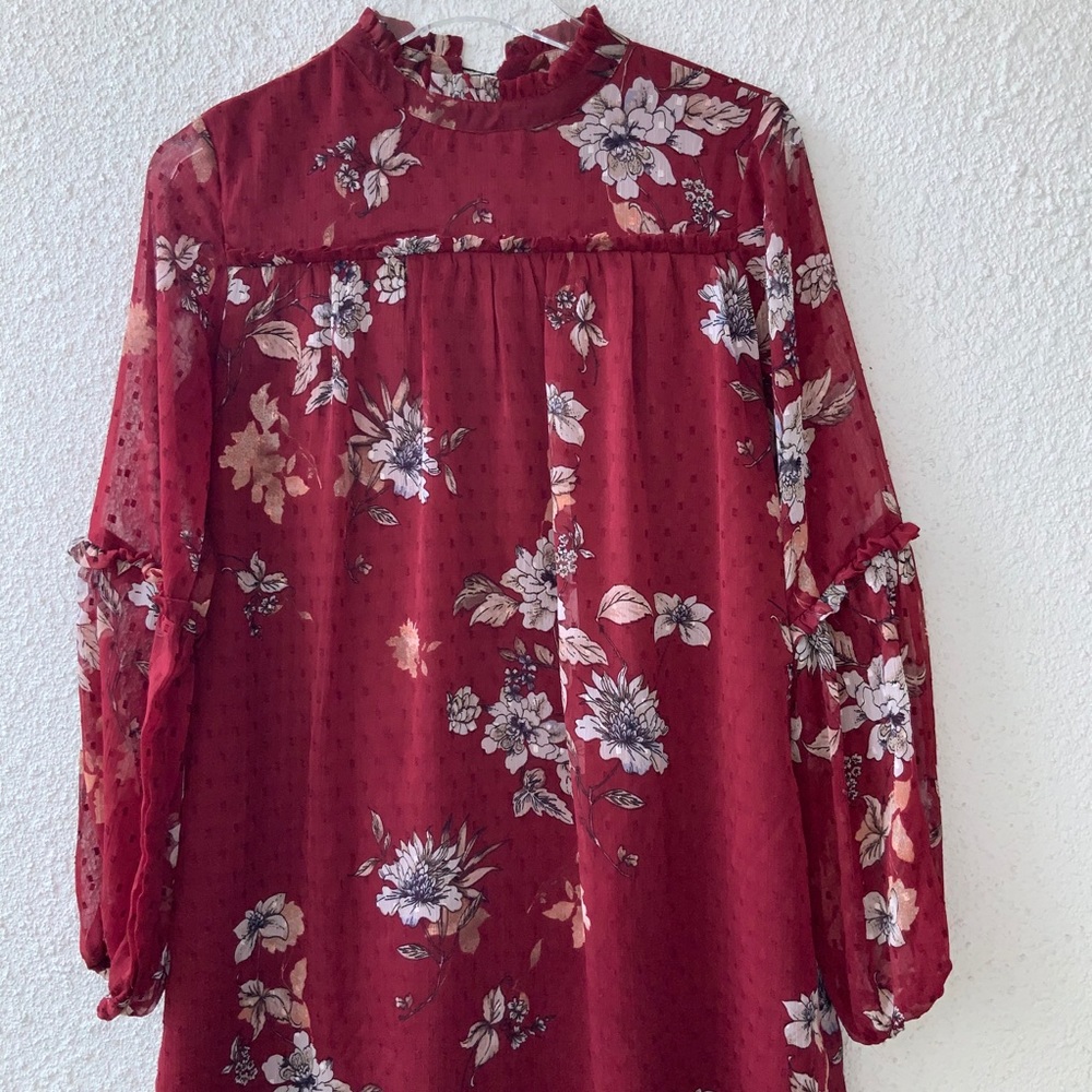 Long sleeved floral dress